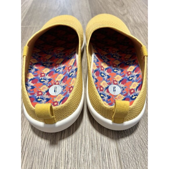 NEW WACO Revitalign Slide Womens Orthotic Slip On Mules Sneakers Sz 8.5B Yellow - Picture 3 of 6